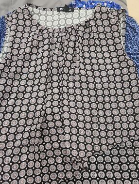 Rock & Republic Black Sleeveless Printed Top